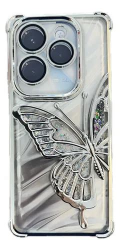 Funda Silver Mariposa Para Infinix Hot Pro Spark Pro