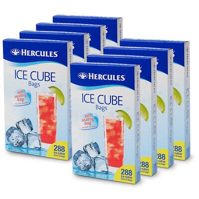 96pc Hercules Ice Cube Bags Self Sealing No Leak Freezer Bags For 2304