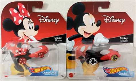 Minnie Y Mickey Mouse Disney Hot Wheels Character Cars Envío gratis