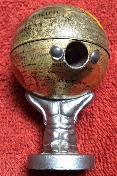 Antique Atlas World Globe Pencil Sharpener Germany. Antique pencil ...