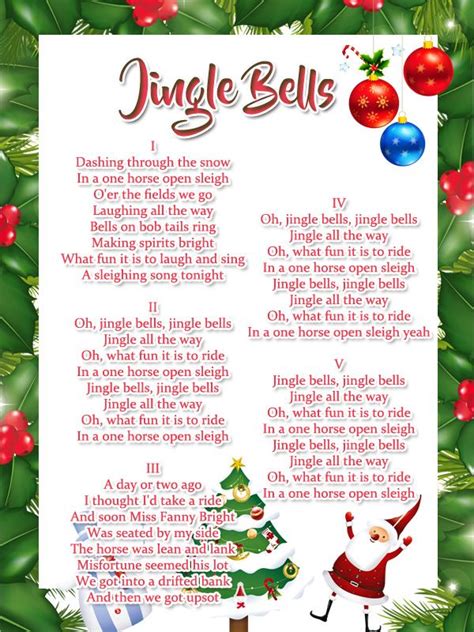 A List Of Christmas Carols