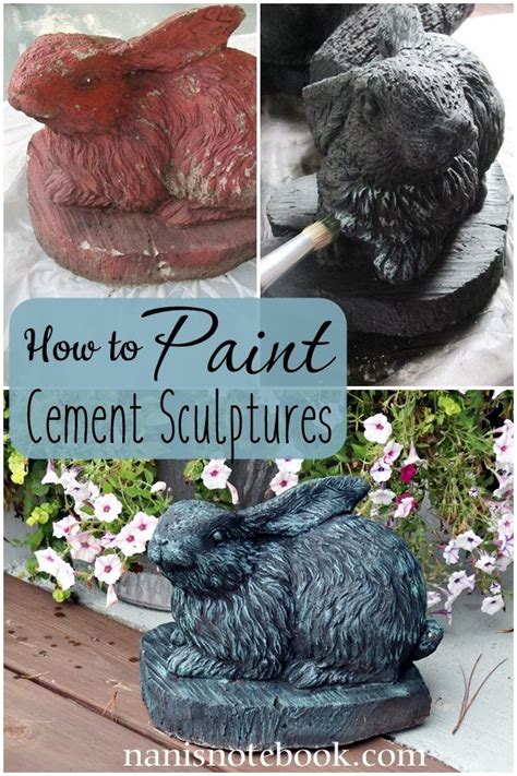 How To Paint Cement Yard Statues Painting Cement Cement Statues