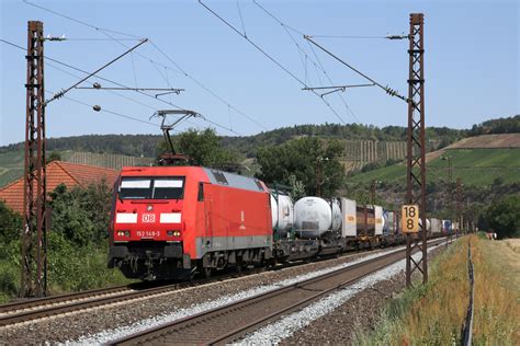 DB 152 148 Am 06 08 2020 Mit Containern Bei Himmelstadt Bahnbilder De