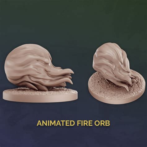 3D Printable Animated Fire Orb By Artificers Mini