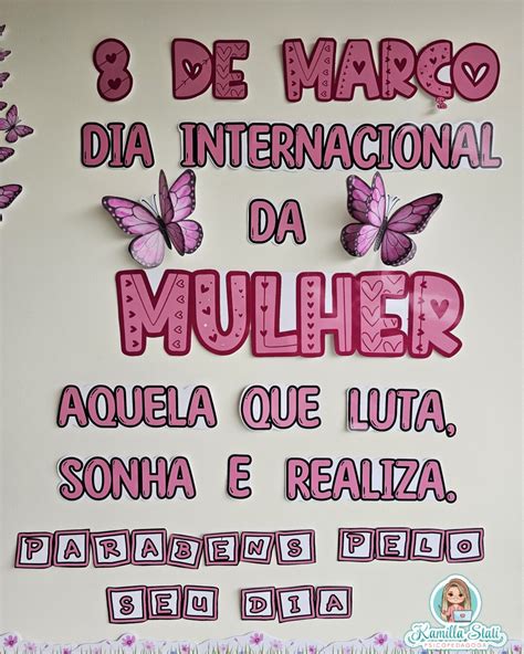 Painel Dia Internacional Da Mulher Materiais Para Profes Seu Portal