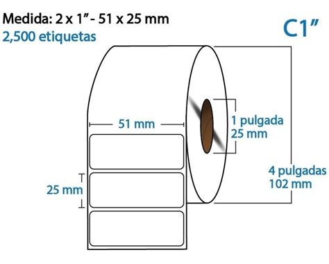 Etiqueta Poli Ster Blanco X X Mm Rollo Pzas C Etifast