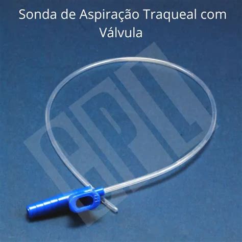 50 Sonda Aspiração Traqueal C Válvula Tam 4 6 8 10 12 R 77 em