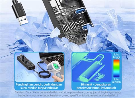 Jual Hot Kivee Usb Hub Type C In Gbps High Speed Kv Ad Black Aksesoris Desktop Laptop