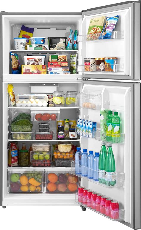 Insignia™ 18 Cu Ft Top Freezer Refrigerator With Energy Star Certification Stainless Steel Ns