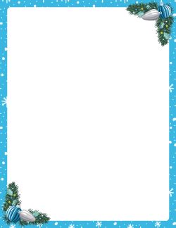 Christmas Border: Clip Art, Page Border, and Vector Graphics