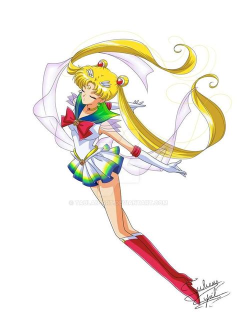 Super Sailor Moon Rainbow By Taulan Art On DeviantArt Sailor Moon