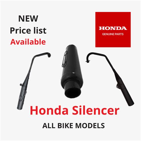 Honda Silencer Price List – All Models