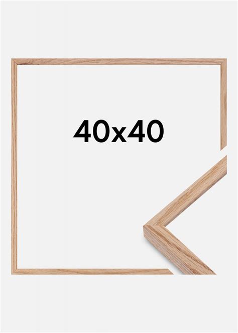 Buy Frame E Line Acrylic Glass Oak 40x40 Cm Here BGAFRAMES EU