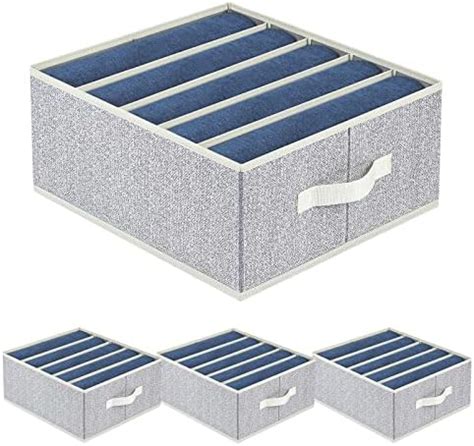 Homsorout Drawer Organizers For Clothes 4 Pack Wardrobe Storage