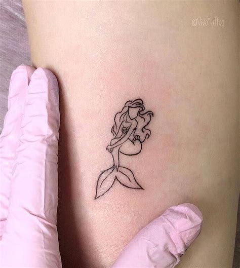 Simple Tattoos Geometrictattoos Little Mermaid Tattoo Mermaid Tattoo Little Mermaid Tattoos