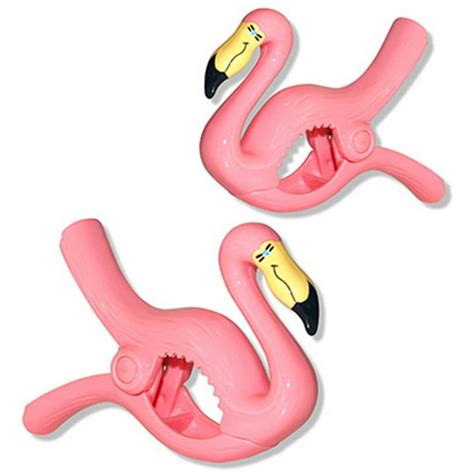 O2COOL Flamingo Beach Towel Boca Clips (2 Clips) - Walmart.com ...