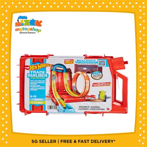 Hot Wheels Track Builder Unlimited Fuel Can Stunt Box Shopee Singapore