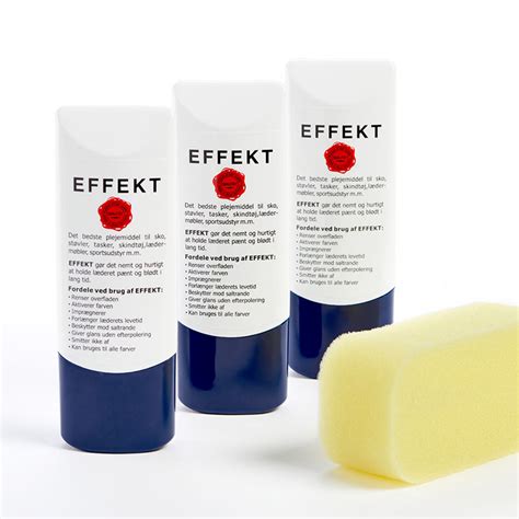 EFFEKT Læder Balsam – 45g tube m. svamp – EFFEKTIV