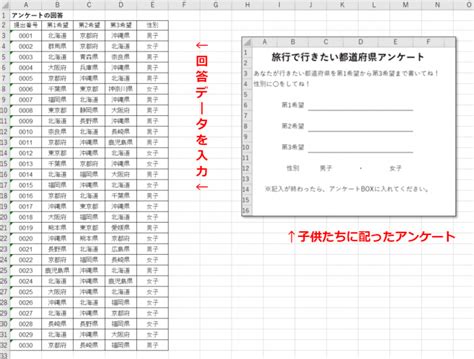 エクセルでアンケート集計をしよう！関数を使えば簡単解決！