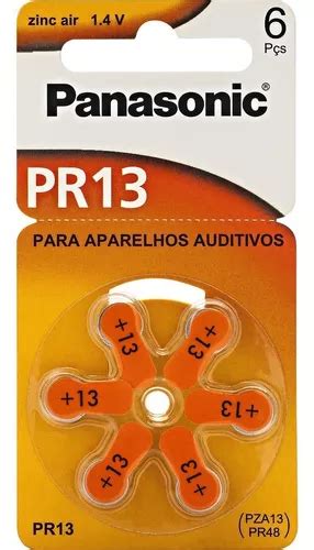 6 Pilhas Baterias 13 Auditivas Panasonic 1 Cartela MercadoLivre