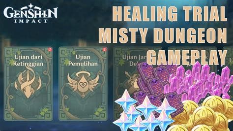 Battlefront Misty Dungeon Event Healing Trial Gameplay Genshin Impact