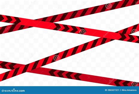 Caution Tape Illustration Isolated Stock Vector - Illustration of banner, caution: 286507321