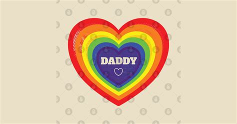 Mens Gay Fathers Day Lgbt Rainbow Hearts Pride Dad T Shirt Teepublic