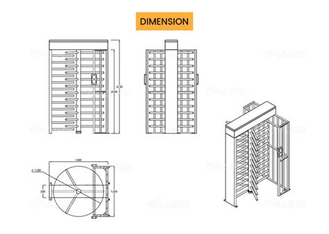 Full Height Security Turnstiles Full Height Optical Turnstile Full