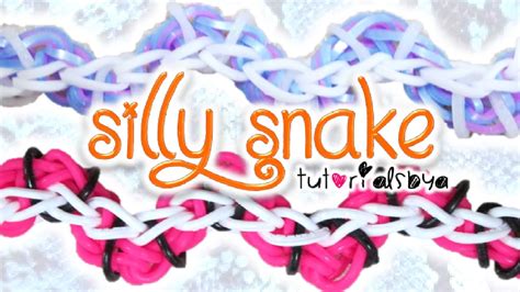 New Silly Snake Rainbow Loom Bracelet Tutorial How To Youtube