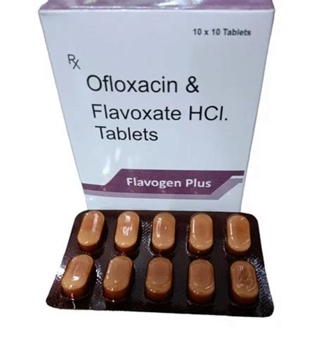 Flavoxate Ofloxacin TABLET FLAVOGEN PLUS 200 Mg At Rs 210 Stripe In