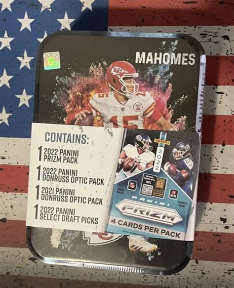 NFL PRIZM OPTIK SELECT BLASTER Box Patrick Mahomes Sammlerstück Dose