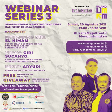 Webinar Series 3- Strategi Digital Marketing yang Tepat bagi UMKM di