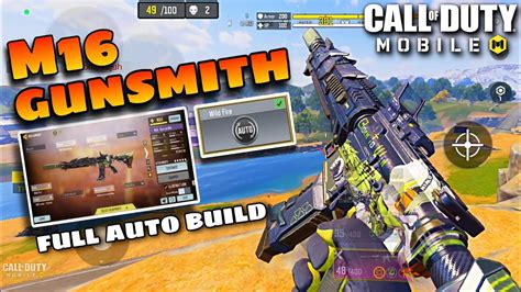 M16 GUNSMITH Is Insane With Full Auto Perk In Battle Royale Cod