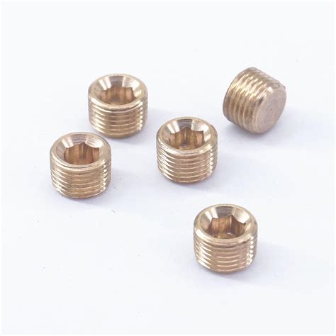 Sorekarain Lot Bsp Male Brass Countersunk Plug Internal Hex Head