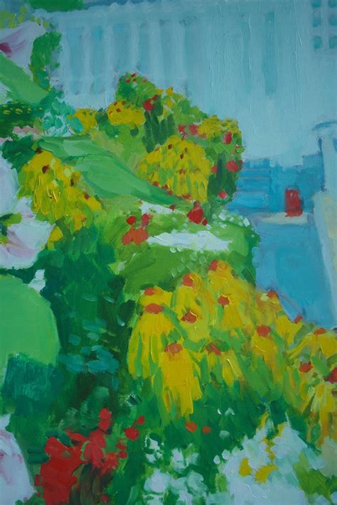 A Garden In Agapia Painting By Dumitru Bostan Junior Saatchi Art