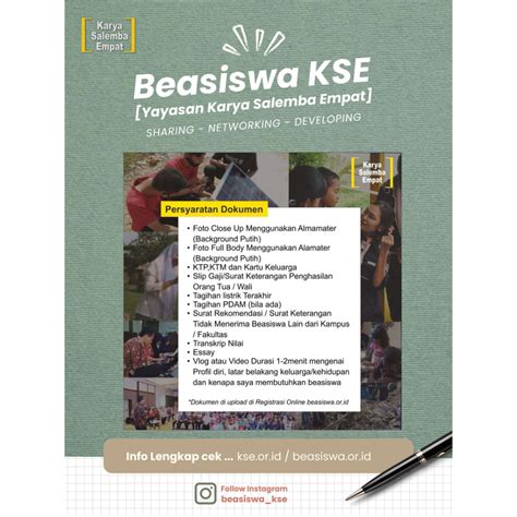 Beasiswa Yayasan Karya Salemba Empat TA 2024 2025 PSDKU UB KEDIRI