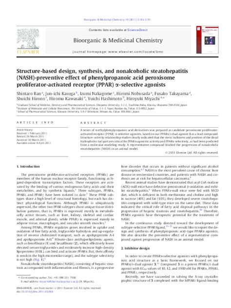 Pdf Structure Based Design Synthesis And Nonalcoholic