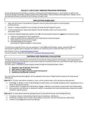 Submit A Faculty Led Study Abroad Program Proposal Doc Template Pdffiller