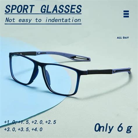 Reading Glasses Men Fashion Blue Light Blocking Prescription Glasses Tr90 Ultralight Outdoor