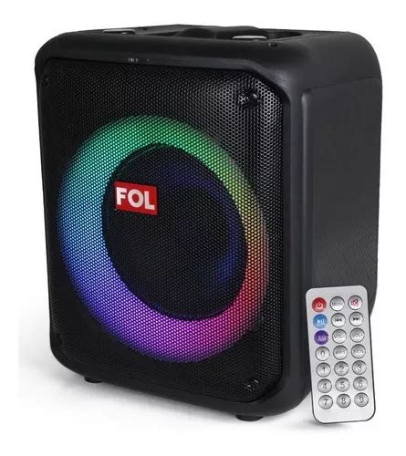 Bafle Bocina Fol Fs L Bluetooth Usb Pulgadas Radio Fm Party Box