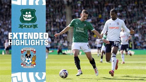 Plymouth Argyle X Coventry City - EXTENDED HIGHLIGHTS ️ | Plymouth Argyle v Coventry City | Sky Bet ...
