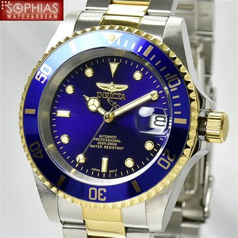 Invicta インビクタ メンズ腕時計 8928ob Pro Diver プロダイバー 自動巻 ブルー×ゴールド 長期保証3年付