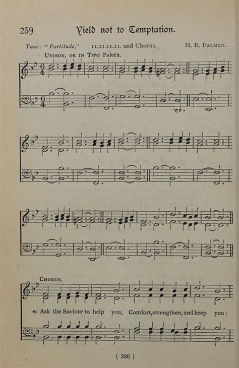 The Y M C A Hymnal Specially Compiled For The Use Of Men Yield