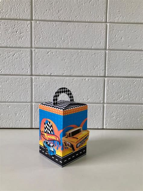 Caixa Cubo Alça Hot Wheels Elo7 Produtos Especiais