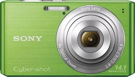 Best Buy Sony Cyber Shot DSC W610 14 1 Megapixel Digital Camera Green