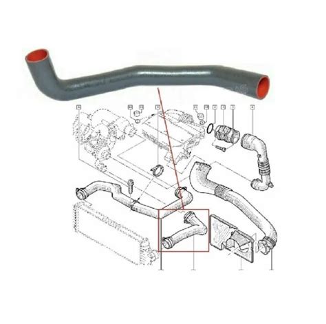 INTERCOOLER PIPE TURBO Hose For Renault Trafic Ii Vauxhall Vivaro 1 9