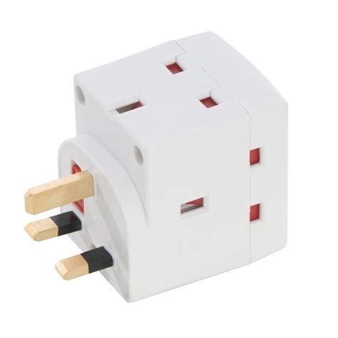 Way Multi Mains Socket Adapter Plug Fused Uk Mains Gang