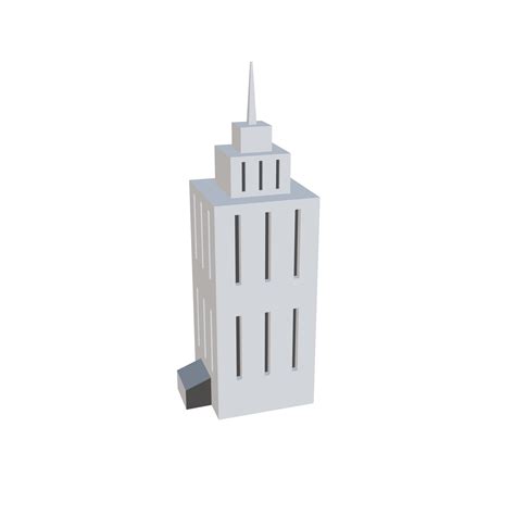 3d Low Poly Building 18742665 Png