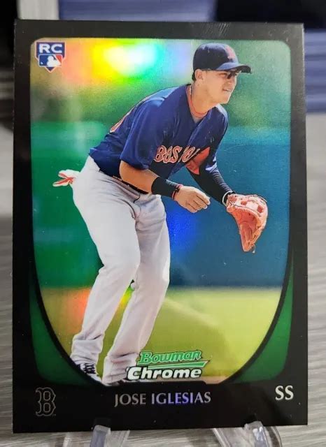 Carte Recrue Jose Iglesias 2011 Bowman Chrome Refractor 49 Rc Boston