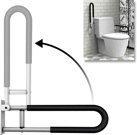 Amazon Flyskip Toilet Grab Bar Fold Down Grab Bar Support Inch